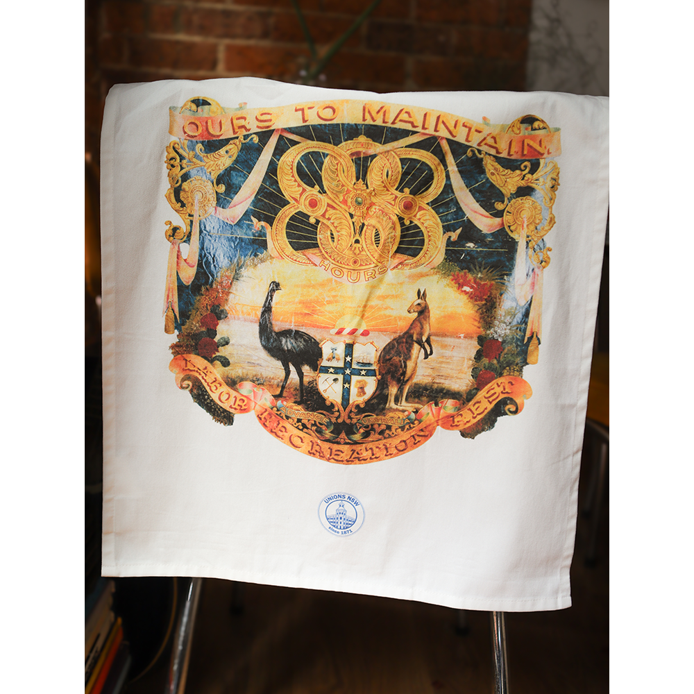 Labour Day Tea Towel