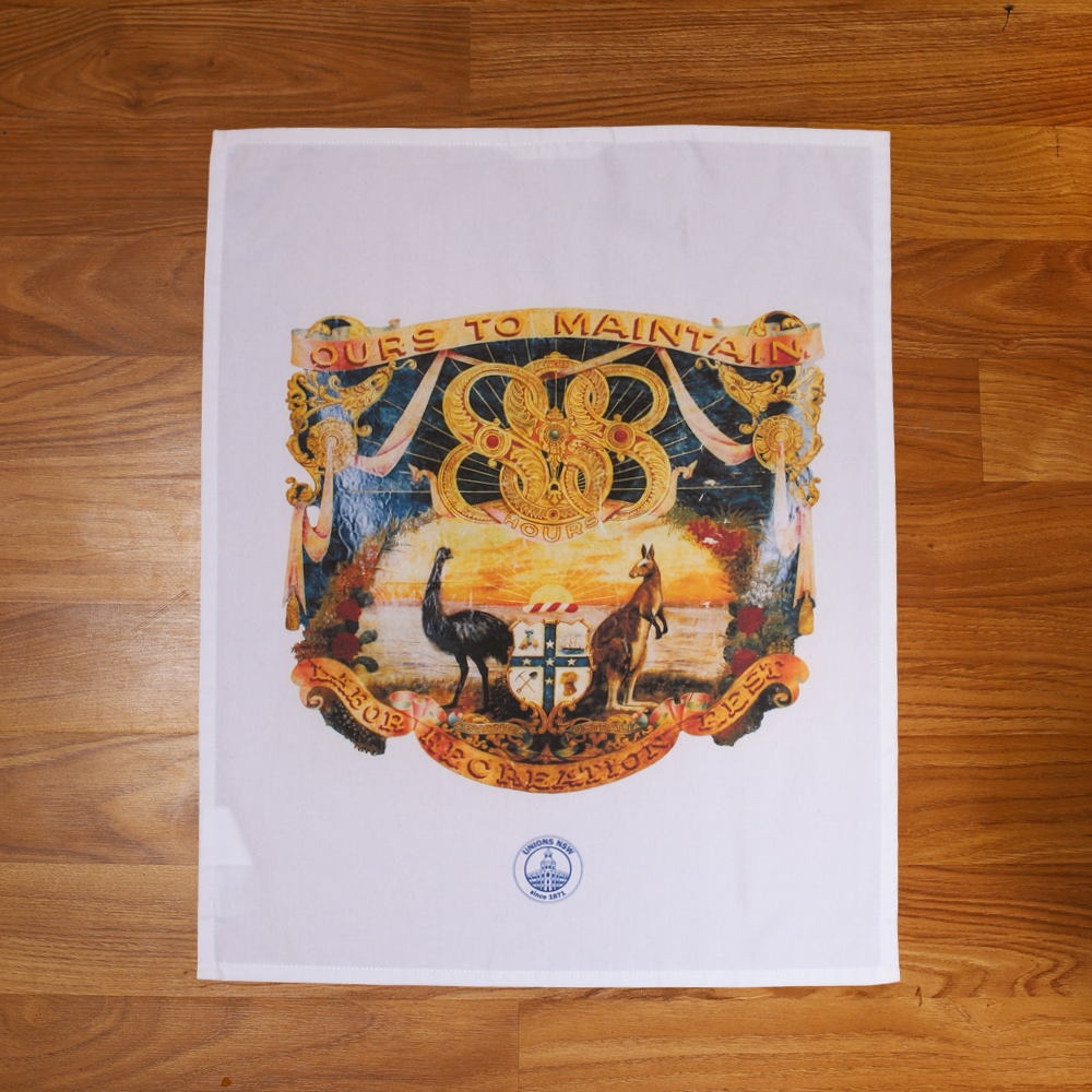 Labour Day Tea Towel