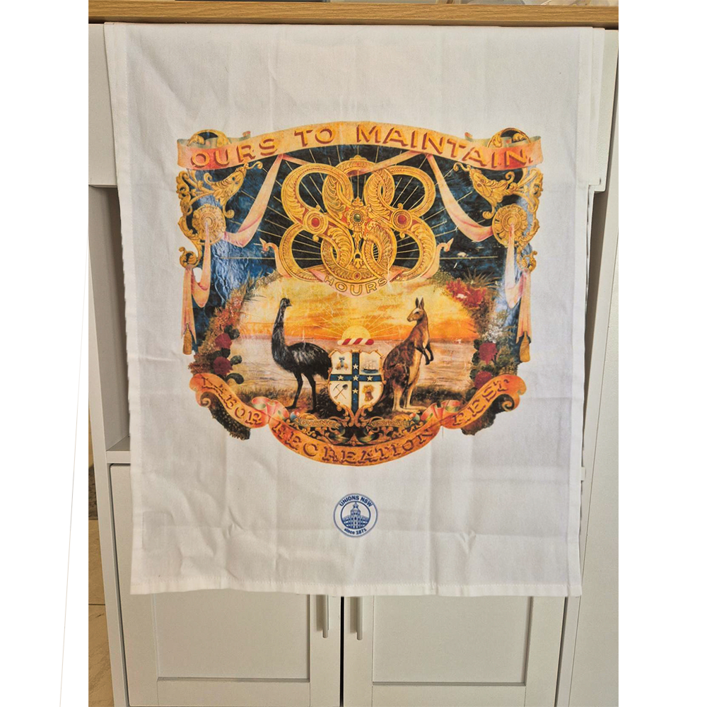 Labour Day Tea Towel